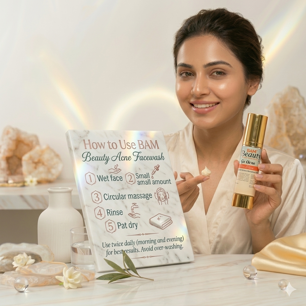 How to Use BAM Beauty Acne Facewash