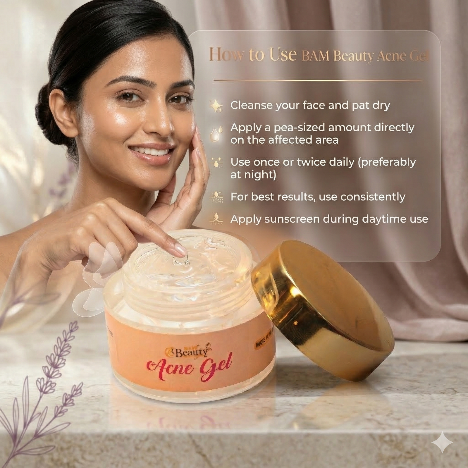 How to Use BAM Beauty Acne Gel