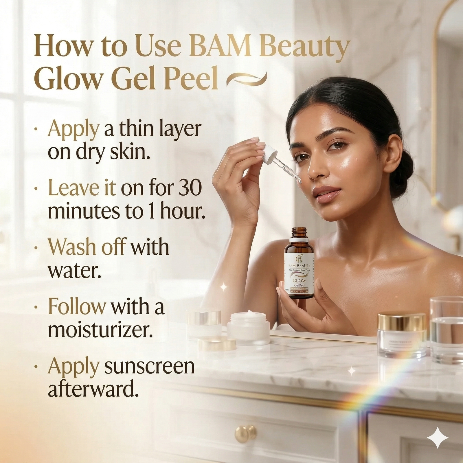 How to Use BAM Beauty Glow Gel Peel