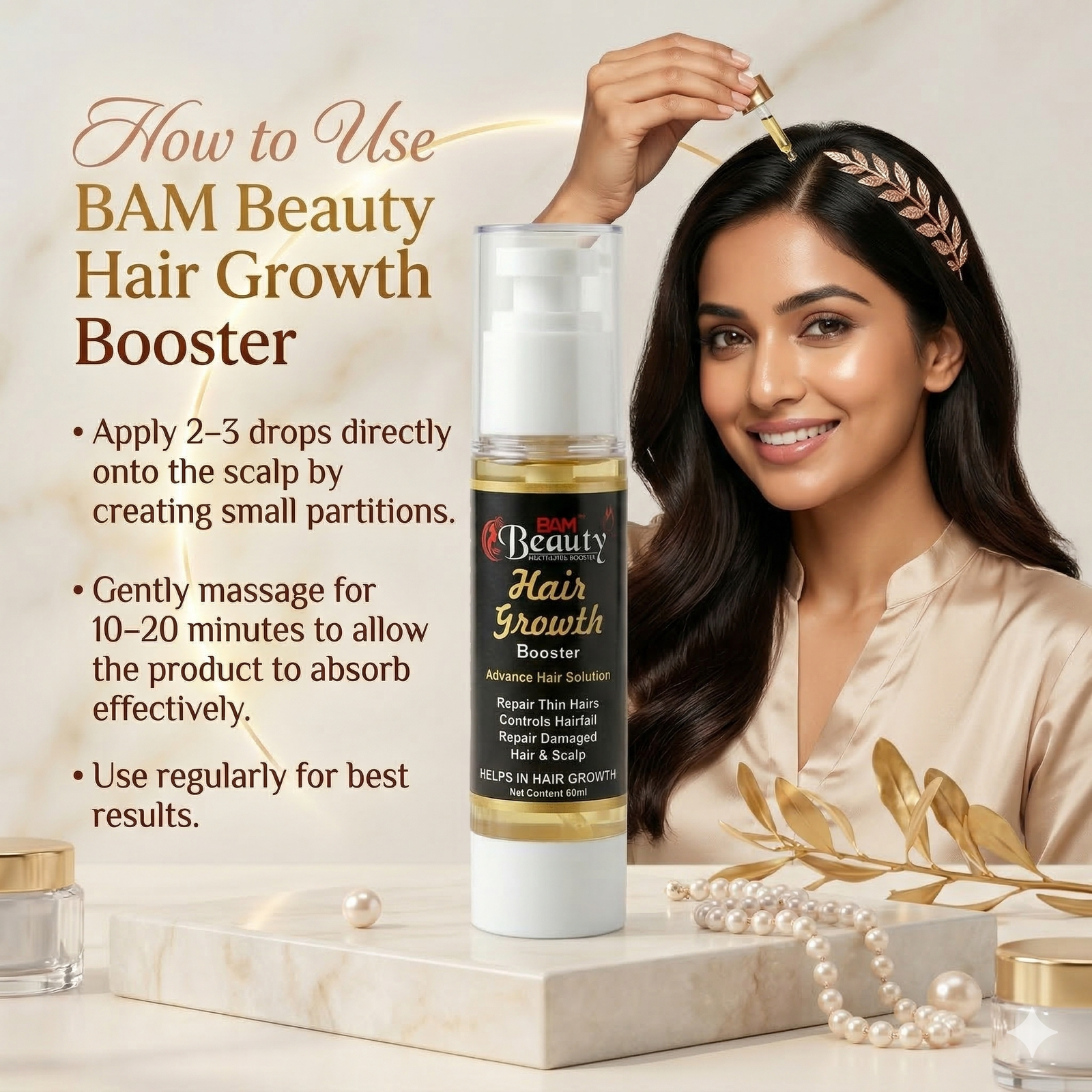 How to Use BAM Beauty Hair Growth Booster