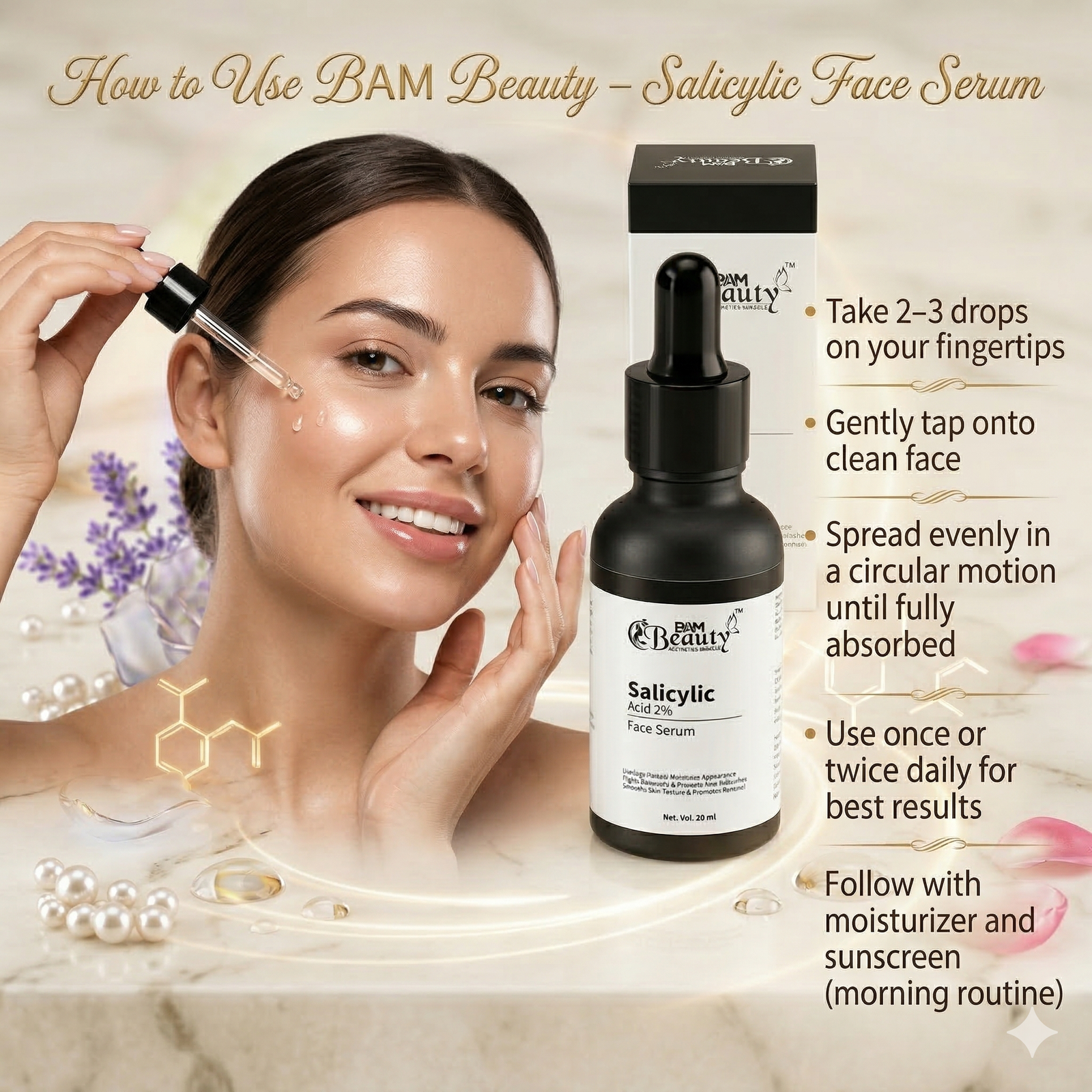 How to Use BAM Beauty – Salicylic Face Serum