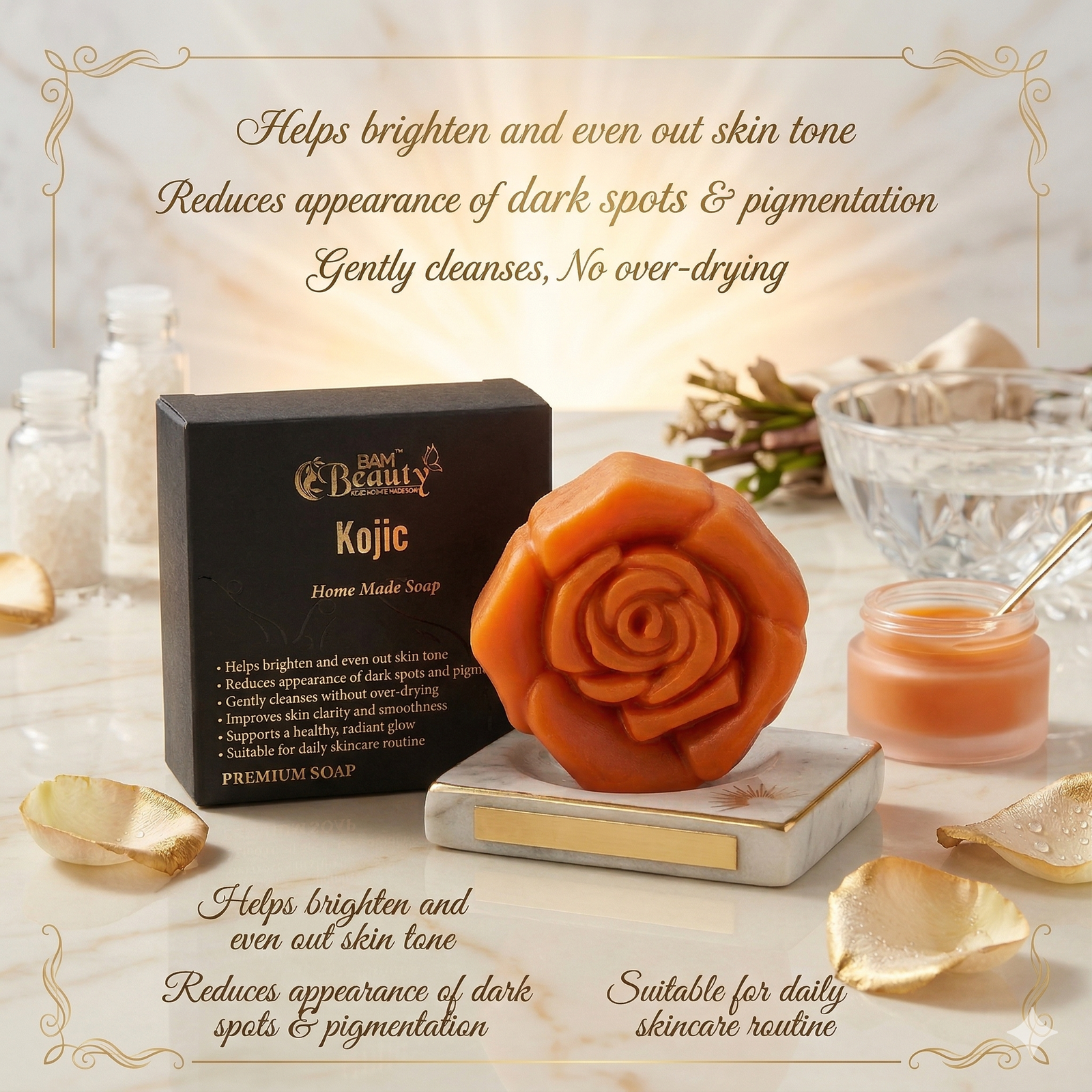 Key Benefits BAM Beauty Kojic Home Made Soap