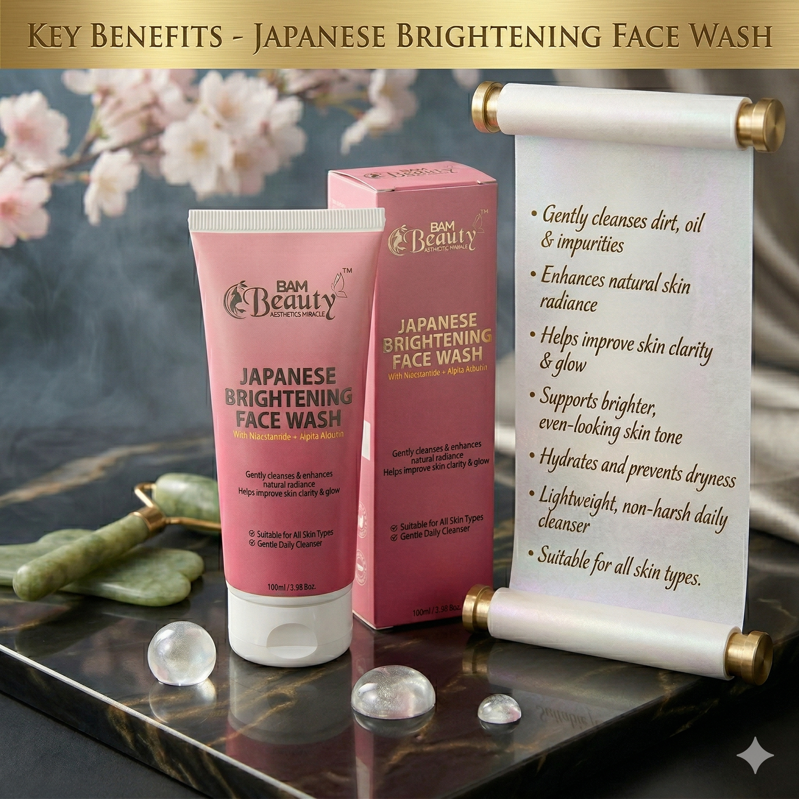 Key Benefits Japanese Brightening Face Wash