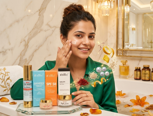 A GIRL WITH bam pRODUCTS